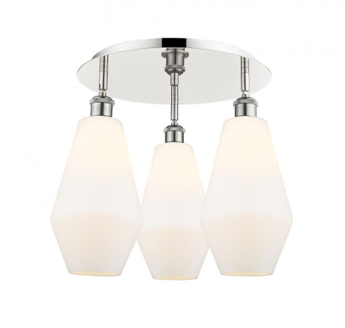 Cindyrella - 3 Light - 19 inch - Polished Nickel - Flush Mount (3442|516-3C-PN-G651-7)