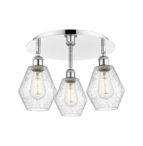 Cindyrella - 3 Light - 18 inch - Polished Chrome - Semi-Flush Mount (3442|516-3C-PC-G654-6)