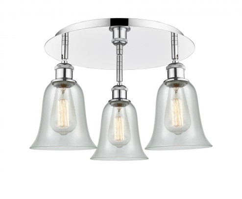 Hanover - 3 Light - 18 inch - Polished Chrome - Flush Mount (3442|516-3C-PC-G2812)