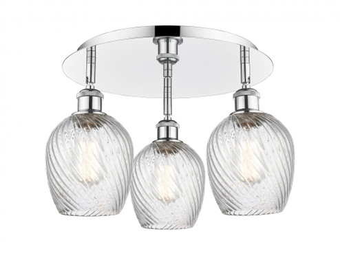 Salina - 3 Light - 18 inch - Polished Chrome - Semi-Flush Mount (3442|516-3C-PC-G292)