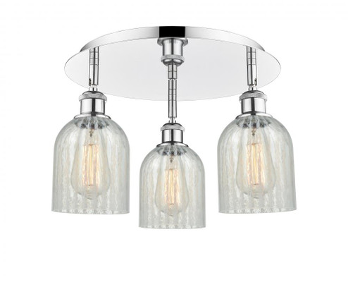 Caledonia - 3 Light - 17 inch - Polished Chrome - Semi-Flush Mount (3442|516-3C-PC-G2511)