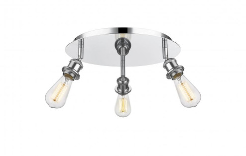 Ballston - 3 Light - 12 inch - Polished Chrome - Flush Mount (3442|516-3C-PC)