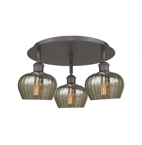 Fenton - 3 Light - 18 inch - Oil Rubbed Bronze - Semi-Flush Mount (3442|516-3C-OB-G96)