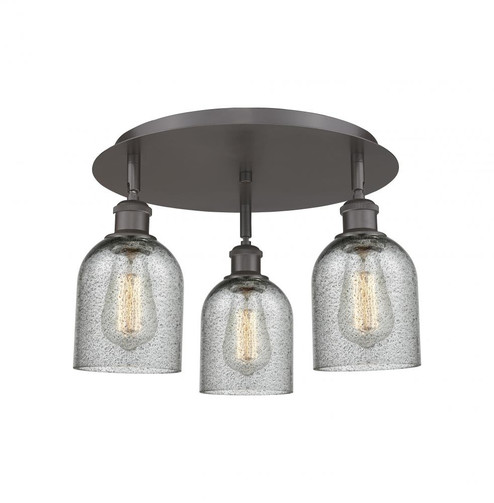 Caledonia - 3 Light - 17 inch - Oil Rubbed Bronze - Flush Mount (3442|516-3C-OB-G257)