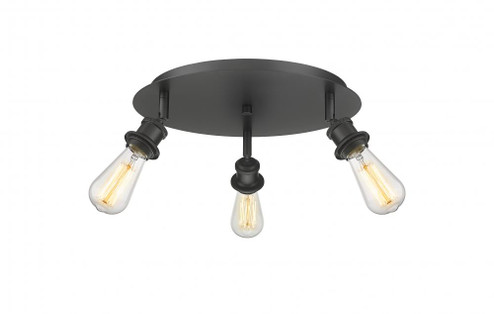 Ballston - 3 Light - 12 inch - Matte Black - Semi-Flush Mount (3442|516-3C-BK)