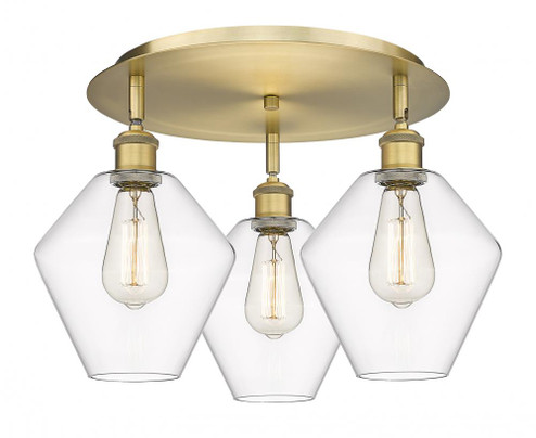 Cindyrella - 3 Light - 20 inch - Brushed Brass - Semi-Flush Mount (3442|516-3C-BB-G652-8)
