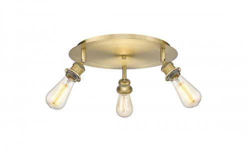 Ballston - 3 Light - 12 inch - Brushed Brass - Semi-Flush Mount (3442|516-3C-BB)