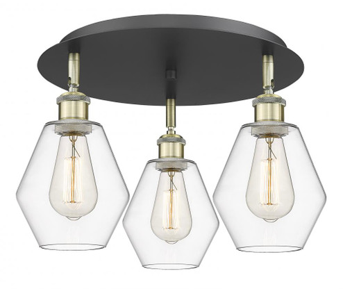 Cindyrella - 3 Light - 18 inch - Black Antique Brass - Semi-Flush Mount (3442|516-3C-BAB-G652-6)