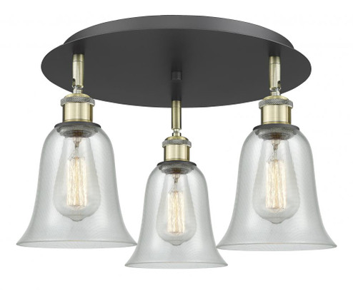 Hanover - 3 Light - 18 inch - Black Antique Brass - Flush Mount (3442|516-3C-BAB-G2812)