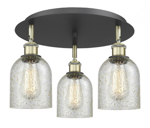 Caledonia - 3 Light - 17 inch - Black Antique Brass - Semi-Flush Mount (3442|516-3C-BAB-G259)