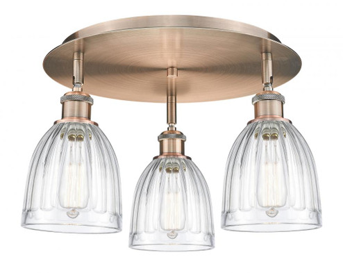 Brookfield - 3 Light - 18 inch - Antique Copper - Semi-Flush Mount (3442|516-3C-AC-G442)