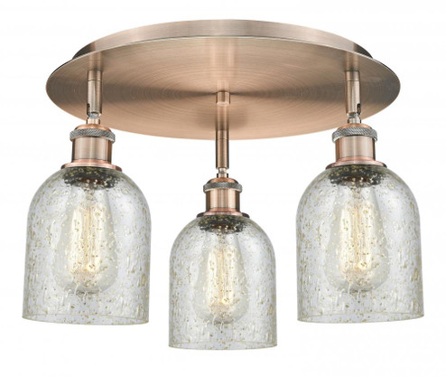 Caledonia - 3 Light - 17 inch - Antique Copper - Semi-Flush Mount (3442|516-3C-AC-G259)