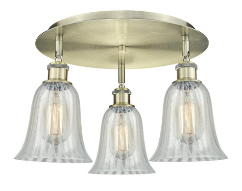 Hanover - 3 Light - 18 inch - Antique Brass - Flush Mount (3442|516-3C-AB-G2811)
