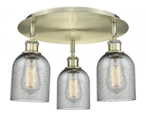 Caledonia - 3 Light - 17 inch - Antique Brass - Semi-Flush Mount (3442|516-3C-AB-G257)