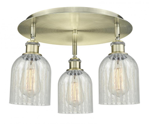 Caledonia - 3 Light - 17 inch - Antique Brass - Semi-Flush Mount (3442|516-3C-AB-G2511)