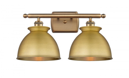 Adirondack - 2 Light - 18 inch - Brushed Brass - Bath Vanity Light (3442|516-2W-BB-M14-BB)