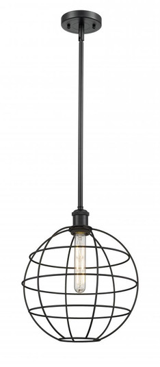 Lake Placid - 1 Light - 12 inch - Matte Black - Mini Pendant (3442|516-1S-BK-CE-12-BK)