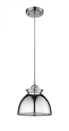 Adirondack - 1 Light - 8 inch - Polished Chrome - Cord hung - Mini Pendant (3442|516-1P-PC-M14-PC)