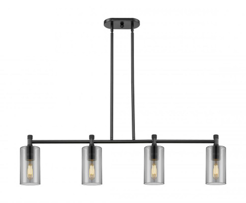 Crown Point - 4 Light - 44 inch - Matte Black - Island Light (3442|434-4I-BK-G434-7SM)