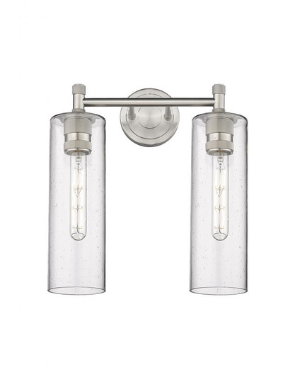 Crown Point - 2 Light - 14 inch - Satin Nickel - Bath Vanity Light (3442|434-2W-SN-G434-12SDY)