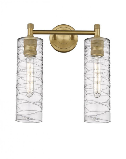 Crown Point - 2 Light - 14 inch - Brushed Brass - Bath Vanity Light (3442|434-2W-BB-G434-12DE)