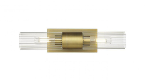 Empire - 2 Light - 5 inch - Brushed Brass - Bath Vanity Light (3442|429-2WL-BB-G429-8CL)