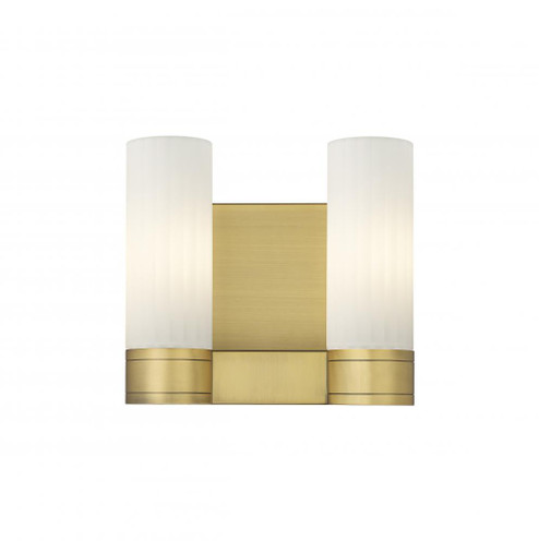 Empire - 2 Light - 11 inch - Brushed Brass - Bath Vanity Light (3442|429-2W-BB-G429-8WH)