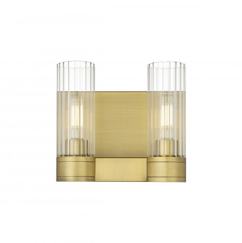 Empire - 2 Light - 11 inch - Brushed Brass - Bath Vanity Light (3442|429-2W-BB-G429-8CL)