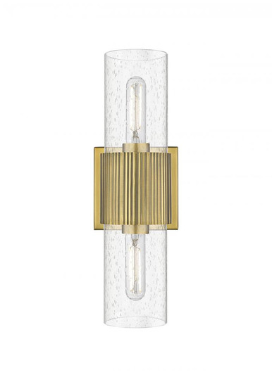 Bolivar - 2 Light - 5 inch - Brushed Brass - Bath Vanity Light (3442|428-2WL-BB-G428-7SDY)