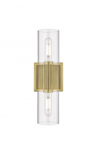 Bolivar - 2 Light - 5 inch - Brushed Brass - Bath Vanity Light (3442|428-2WL-BB-G428-7CL)