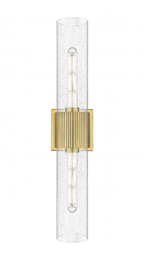 Bolivar - 2 Light - 5 inch - Brushed Brass - Bath Vanity Light (3442|428-2WL-BB-G428-12SDY)