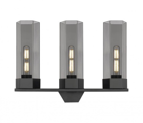 Claverack - 3 Light - 22 inch - Matte Black - Bath Vanity Light (3442|427-3W-BK-G427-14SM)