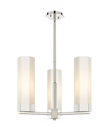 Claverack - 3 Light - 22 inch - Polished Nickel - Pendant (3442|427-3CR-PN-G427-14WH)