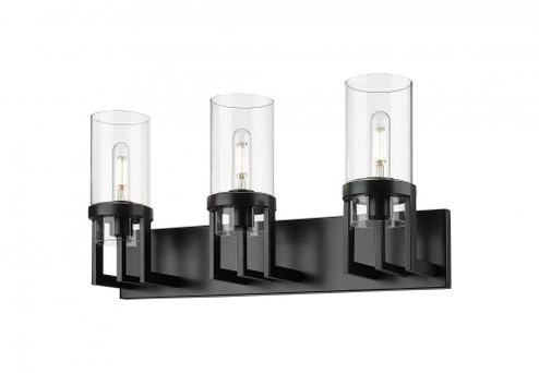 Utopia - 3 Light - 5 inch - Matte Black - Bath Vanity Light (3442|426-3W-BK-G426-8CL)