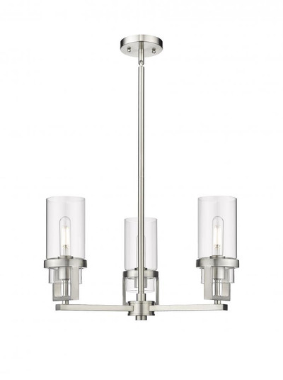 Utopia - 3 Light - 22 inch - Satin Nickel - Pendant (3442|426-3CR-SN-G426-8CL)