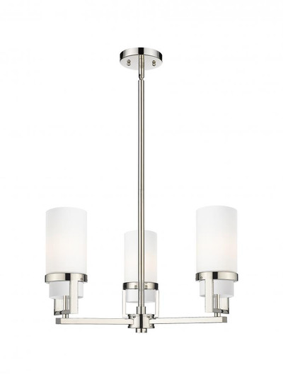 Utopia - 3 Light - 22 inch - Polished Nickel - Pendant (3442|426-3CR-PN-G426-8WH)