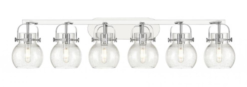 Pilaster II Sphere - 6 Light - 46 inch - Polished Chrome - Bath Vanity Light (3442|423-6W-PC-G410-6SDY)