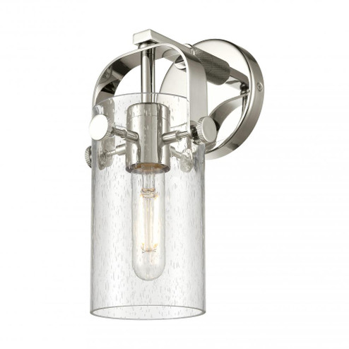 Pilaster II Cylinder - 1 Light - 5 inch - Polished Nickel - Sconce (3442|423-1W-PN-G423-7SDY)
