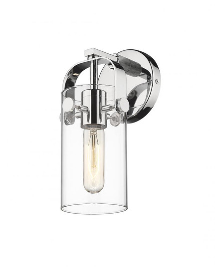 Pilaster II Cylinder - 1 Light - 5 inch - Polished Chrome - Sconce (3442|423-1W-PC-G423-7CL)