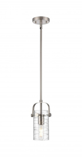 Pilaster II Cylinder - 1 Light - 5 inch - Satin Nickel - Pendant (3442|423-1S-SN-G423-7DE)