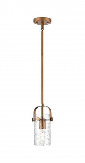 Pilaster II Cylinder - 1 Light - 7 inch Long Glass - Brushed Brass - Pendant (3442|423-1S-BB-G423-7DE)