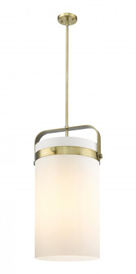 Pilaster - 4 Light - 12 inch - Brushed Brass - Pendant (3442|413-4SL-BB-G413-4S-12WH)