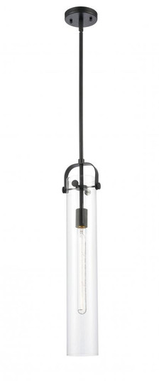 Pilaster - 1 Light - 4 inch Glass - Matte Black - Pendant (3442|413-1SS-BK-G413-1S-4CL)
