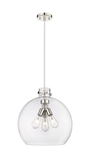 Newton Sphere - 3 Light - 18 inch - Polished Nickel - Cord hung - Pendant (3442|410-3PL-PN-G410-18CL)