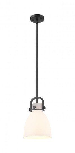 Newton Bell - 1 Light - 8 inch - Matte Black - Mini Pendant (3442|410-1SS-BK-G412-8WH)