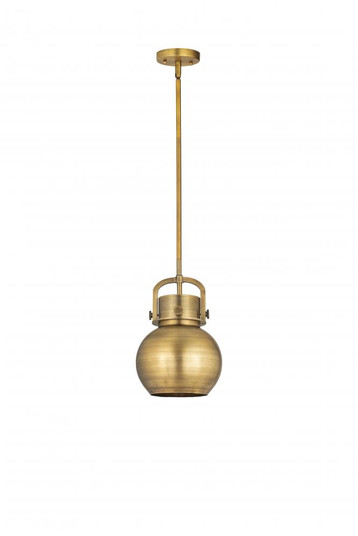 Newton Sphere - 1 Light - 8 inch - Brushed Brass - Mini Pendant (3442|410-1SS-BB-M410-8BB)