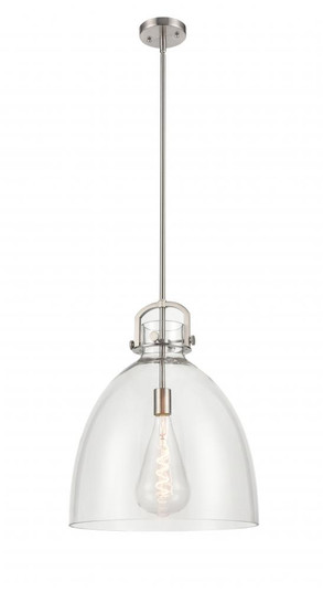 Newton Bell - 1 Light - 16 inch - Satin Nickel - Pendant (3442|410-1SL-SN-G412-16CL)