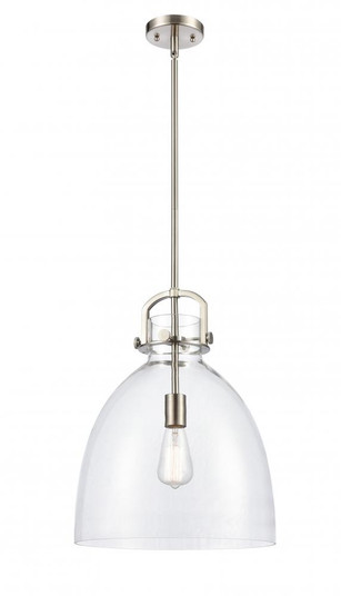 Newton Bell - 1 Light - 14 inch - Satin Nickel - Pendant (3442|410-1SL-SN-G412-14CL)