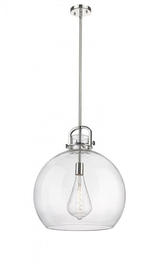 Newton Sphere - 1 Light - 18 inch - Polished Nickel - Multi Pendant (3442|410-1SL-PN-G410-18CL)