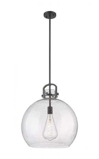 Newton Sphere - 1 Light - 18 inch - Matte Black - Multi Pendant (3442|410-1SL-BK-G410-18SDY)